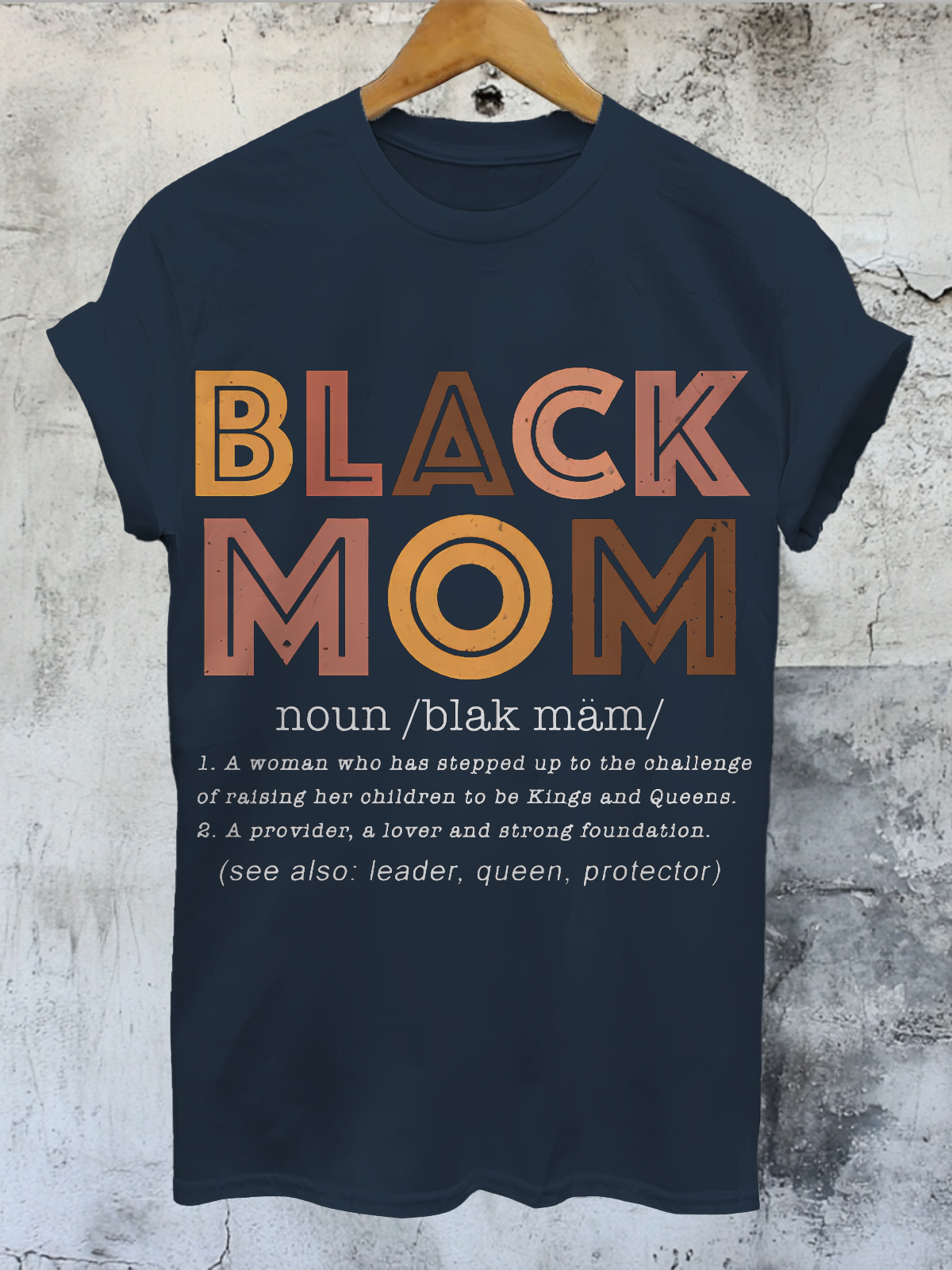 Women's Black Mom Comments Print Cotton Casual T-Shirt-Styleame