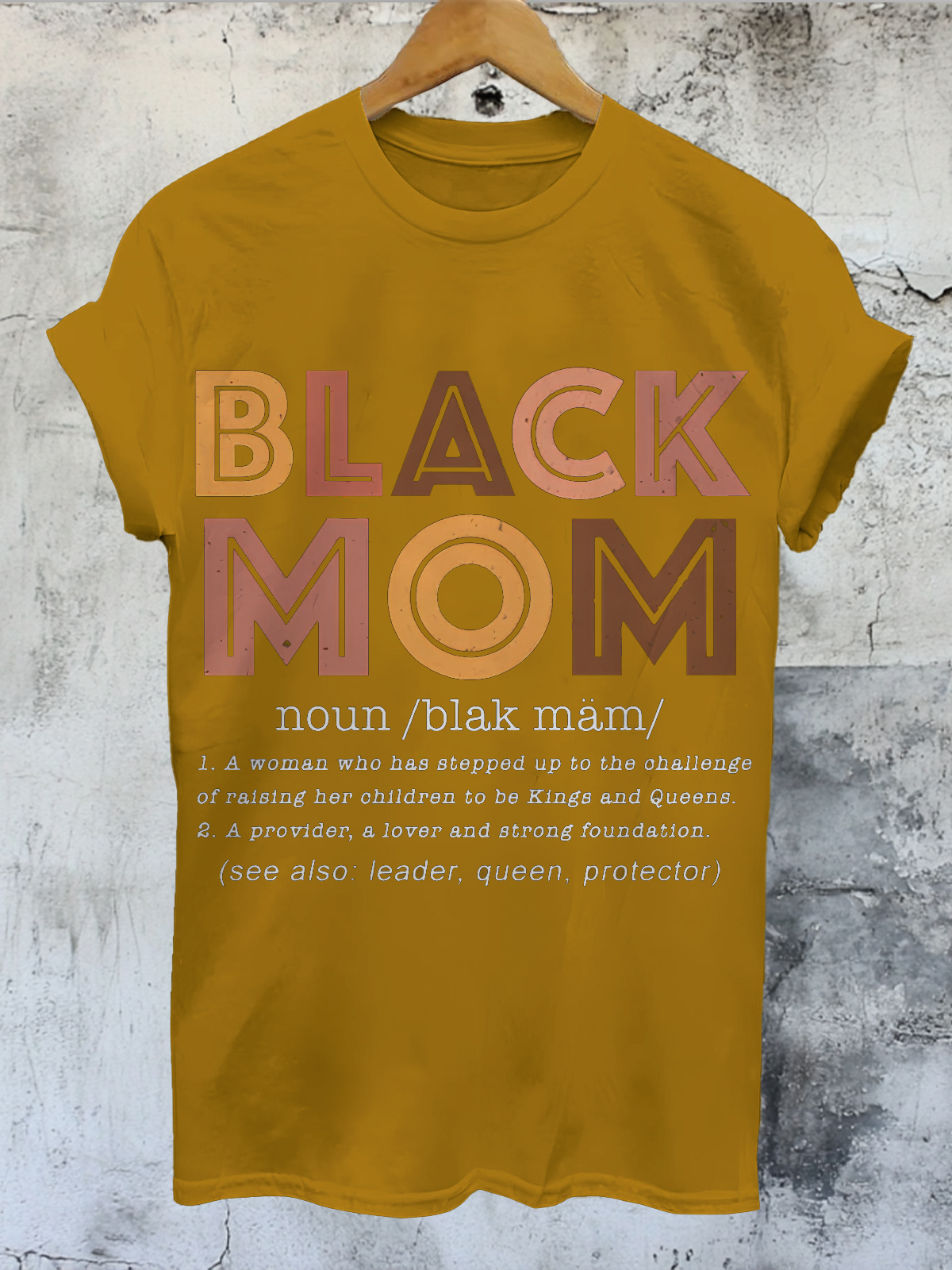Women's Black Mom Comments Print Cotton Casual T-Shirt-Styleame