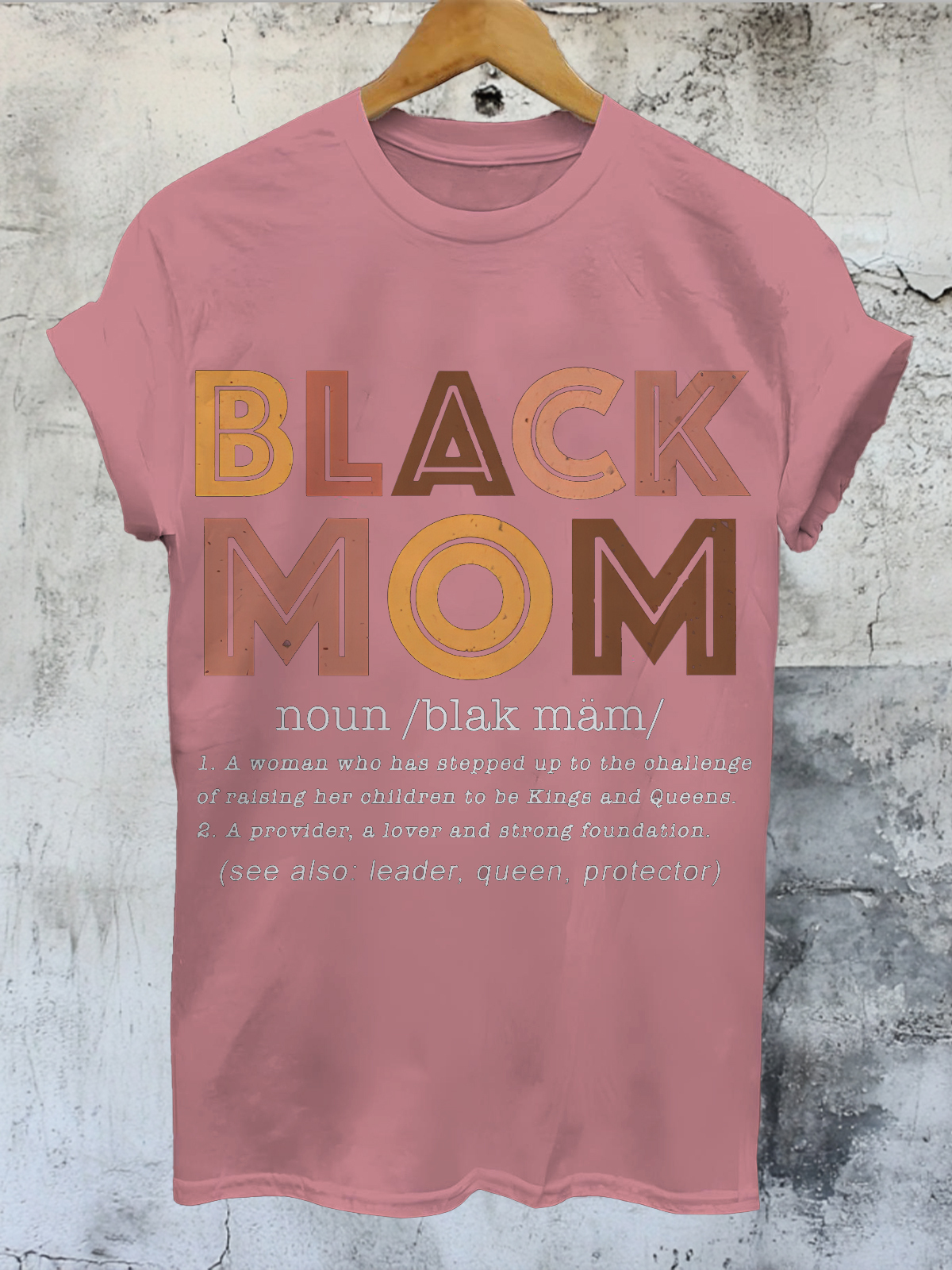 Women's Black Mom Comments Print Cotton Casual T-Shirt-Styleame