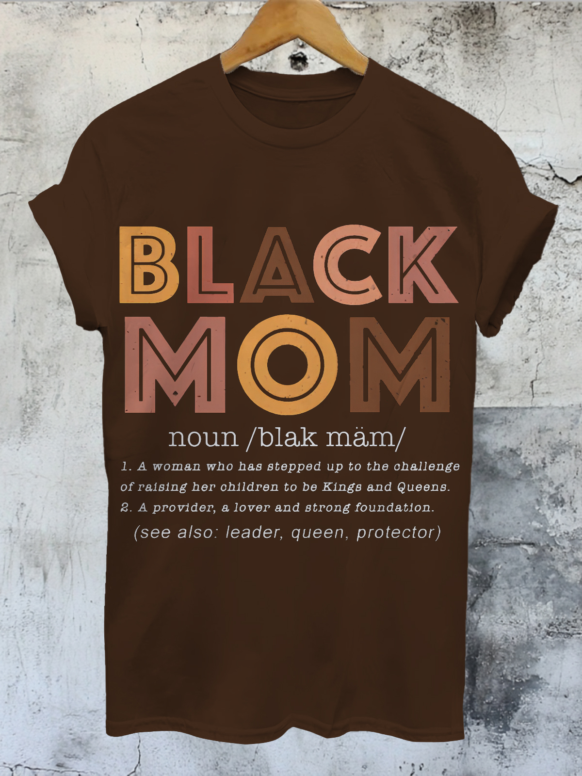 Women's Black Mom Comments Print Cotton Casual T-Shirt-Styleame