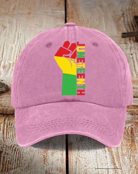 Women's Fun Slogans for Black History Month Print Casual Baseball Cap-Styleame