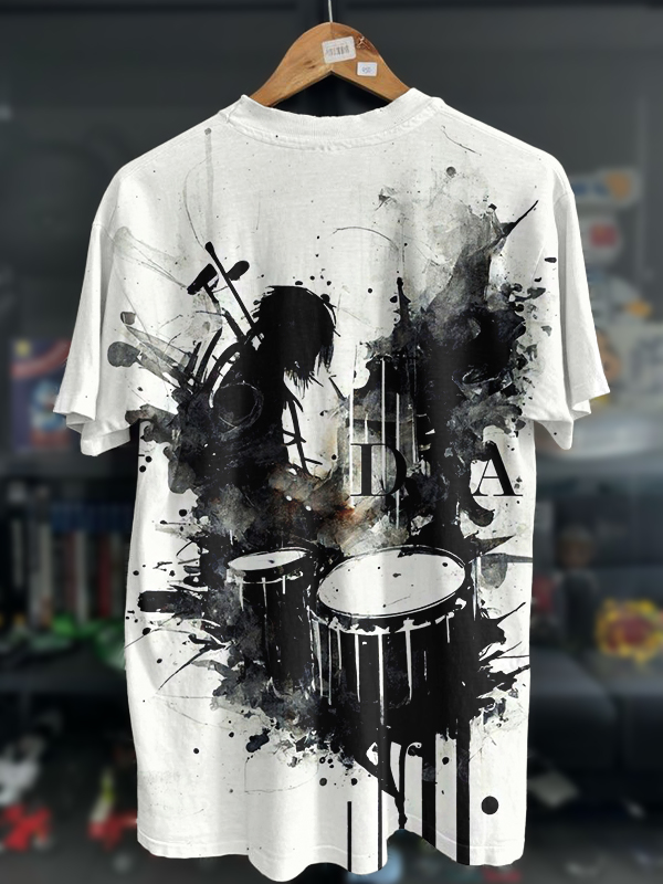 Men's Rock DNA Art Print T-Shirt-Styleame