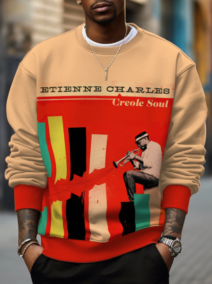 Men's Creole Soul Art Print Casual Sweatshirt-Styleame