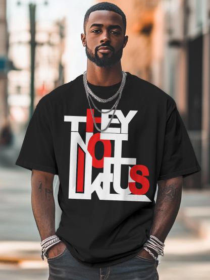 Men's They Not Like Us Cotton Casual T-Shirt