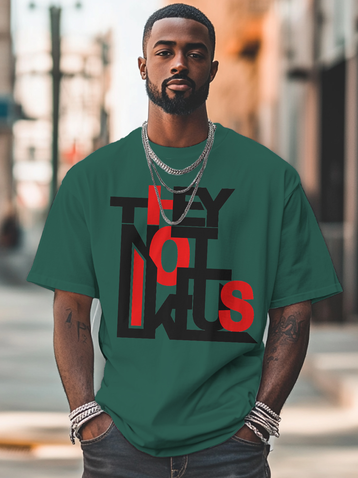 Men's They Not Like Us Cotton Casual T-Shirt