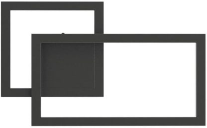 2-Pack Modern Indoor Wall Sconce 20W Aluminum Up and Down LED Modern Black Wall Sconce for Indoor Living Room Bedroom Hallway (Warm White Light, 3000K)