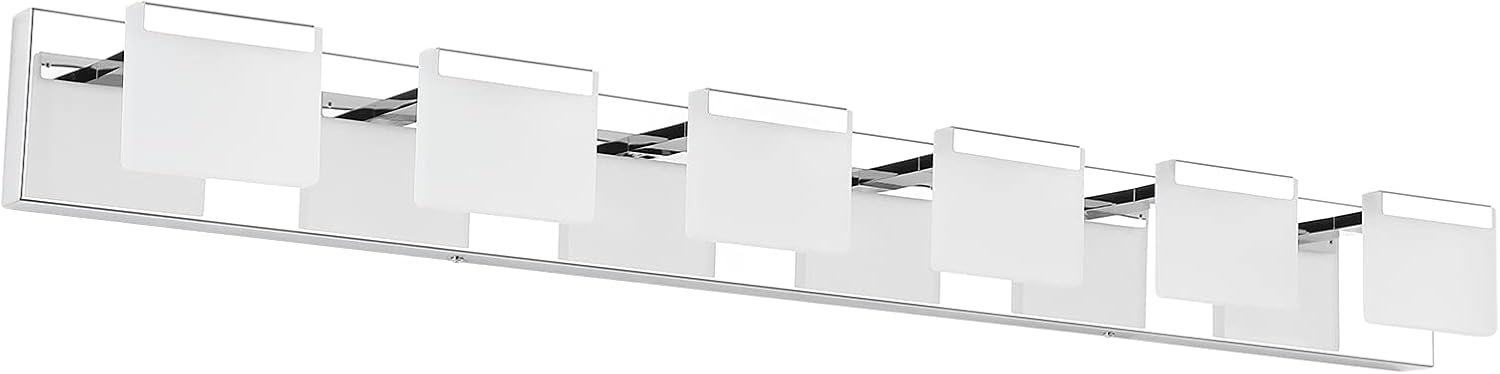 LED Modern Vanity Light 6 Light Bathroom Vanity Lights Acrylic Stainless Steel Bathroom Vanity Lighting Fixtures