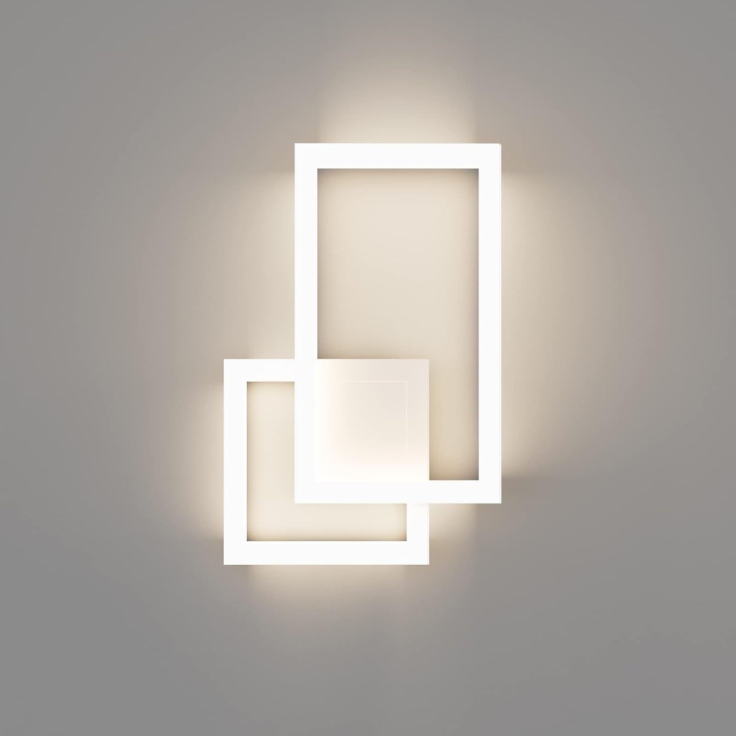 Modern Indoor Wall Sconce Aluminum Up and Down 20W LED Modern Wall Sconce for Indoor Living Room Bedroom Hallway (Natural White Light, 4000K)