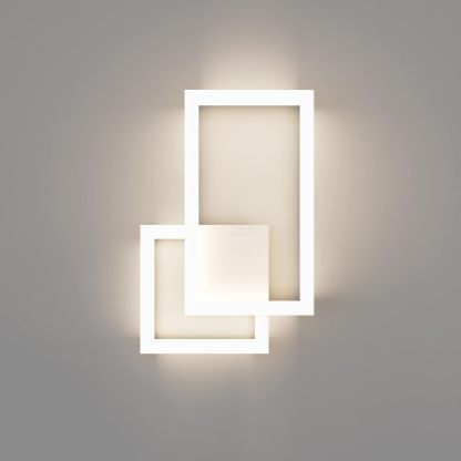 Modern Indoor Wall Sconce Aluminum Up and Down 20W LED Modern Wall Sconce for Indoor Living Room Bedroom Hallway (Natural White Light, 4000K)