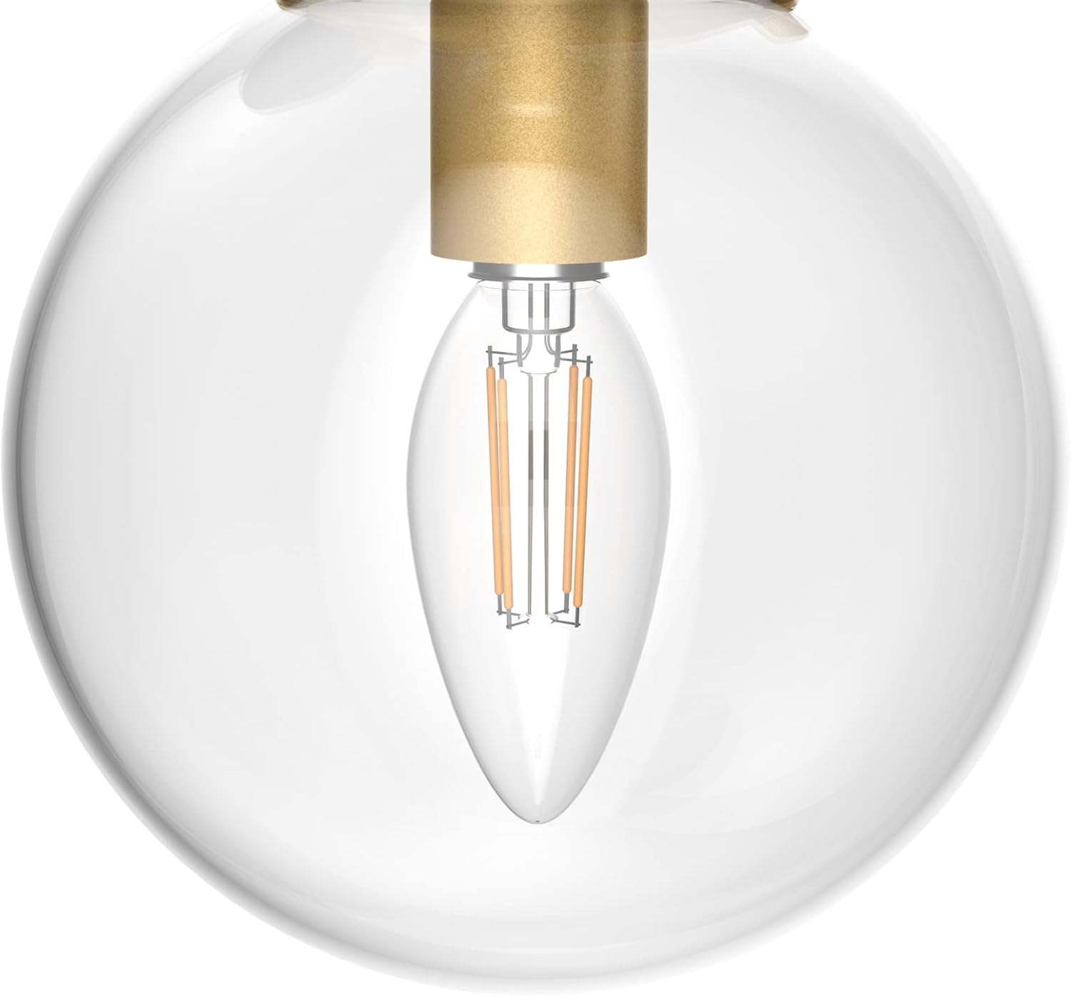 Rustic Gold Wall Sconces 2 Light Industrial Gold Wall Light Fixture Vintage Style Clear Glass Globe Gold Bathroom Light Fixtures (Exclude Bulb)