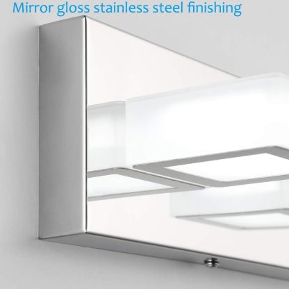 LED Bathroom Vanity Lighting Fixtures 5 Lights Acrylic Rotable 360° Modern Bathroom Vanity Light Over Mirror