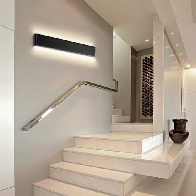 30W Bathroom Light Fixture 32.67 inch Vanity Lights Arm Length Wall Light for Bathroom Dressing Room IP44 Waterproof 3900LM Warm White Light 3000K, Black