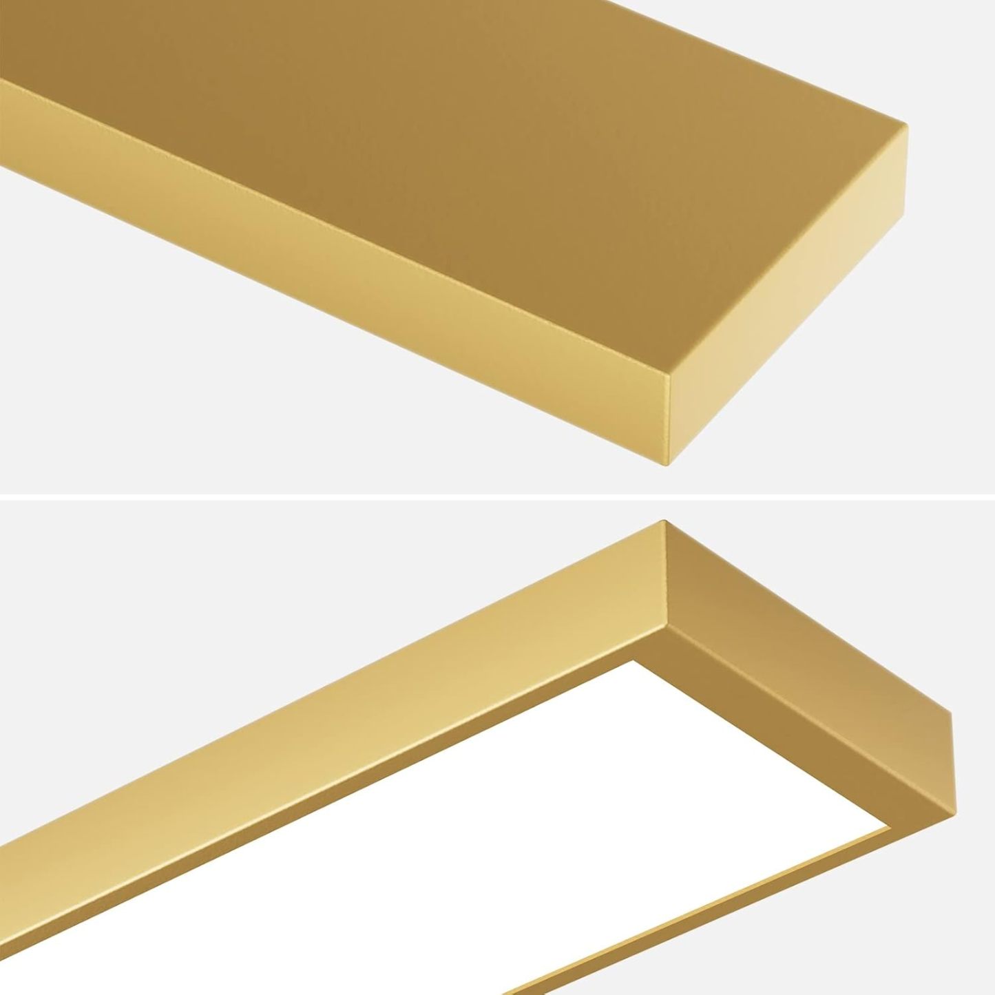 Modern LED Gold Vanity Light for Bathroom 40inch 38W Frosted Aluminum Gold Bathroom Wall Lighting Fixtures Over Mirror White Light 6000K