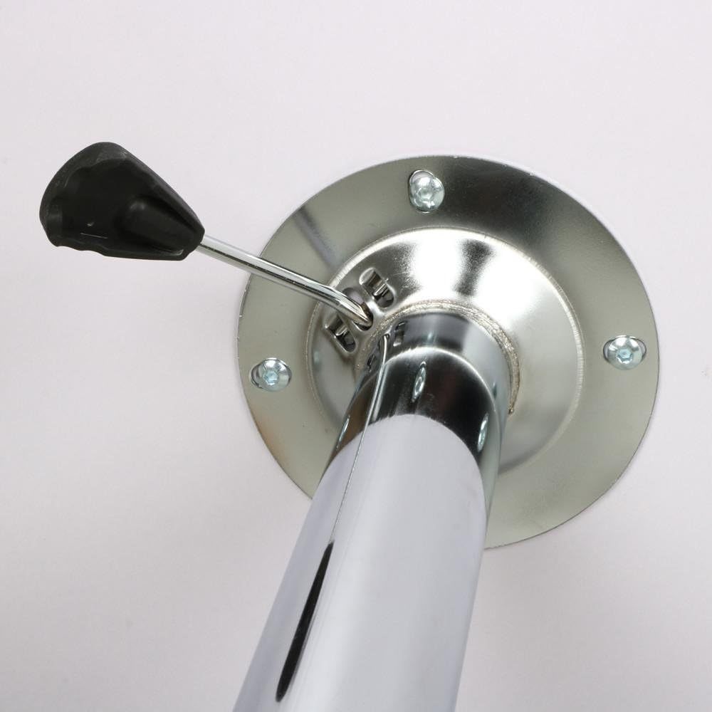 Adjustable Round Pub Table Counter Bar Height MDF Top Table 360 Degree Swivel Bar Tables Tall Cocktail Tables Bistro Table, Black