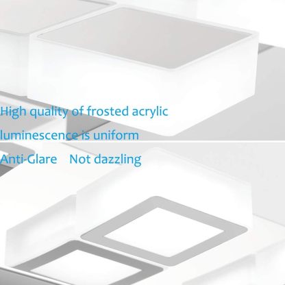 LED Bathroom Vanity Lighting Fixtures 5 Lights Acrylic Rotable 360° Modern Bathroom Vanity Light Over Mirror