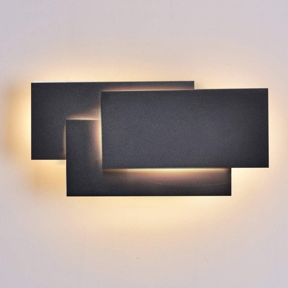Modern Wall Sconces LED Lighting Fixture Lamps 24W Warm White 3000K Living Room Bedroom Hallway Conservatory Not Dimmable