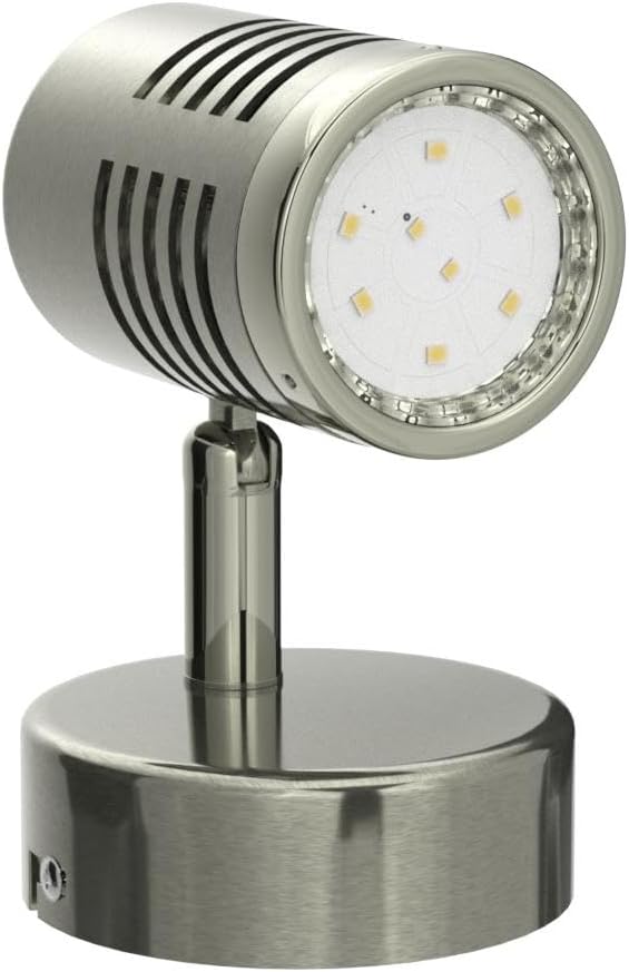 Mini Directional Wall Spot Light, Adjustable Flush Mount Ceiling Plug Track Lighting for Bedside, Hallway