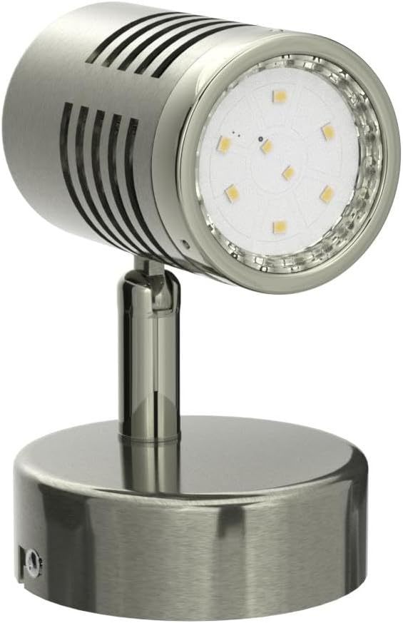 Mini Directional Wall Spot Light, Adjustable Flush Mount Ceiling Plug Track Lighting for Bedside, Hallway