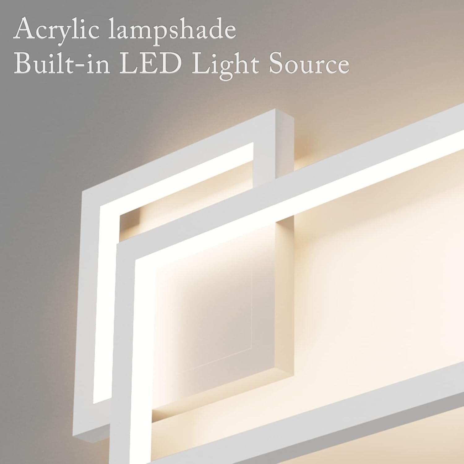 Modern Indoor Wall Sconce Aluminum Up and Down 20W LED Modern Wall Sconce for Indoor Living Room Bedroom Hallway (Natural White Light, 4000K)