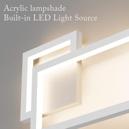 Modern Indoor Wall Sconce Aluminum Up and Down 20W LED Modern Wall Sconce for Indoor Living Room Bedroom Hallway (Natural White Light, 4000K)