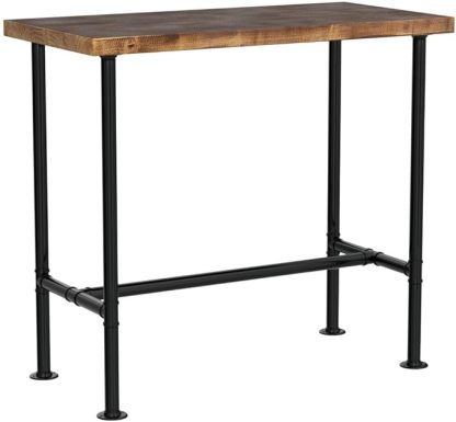 Industrial 41.3inch Height Bar Table Vintage Pipe Design Bistro Table