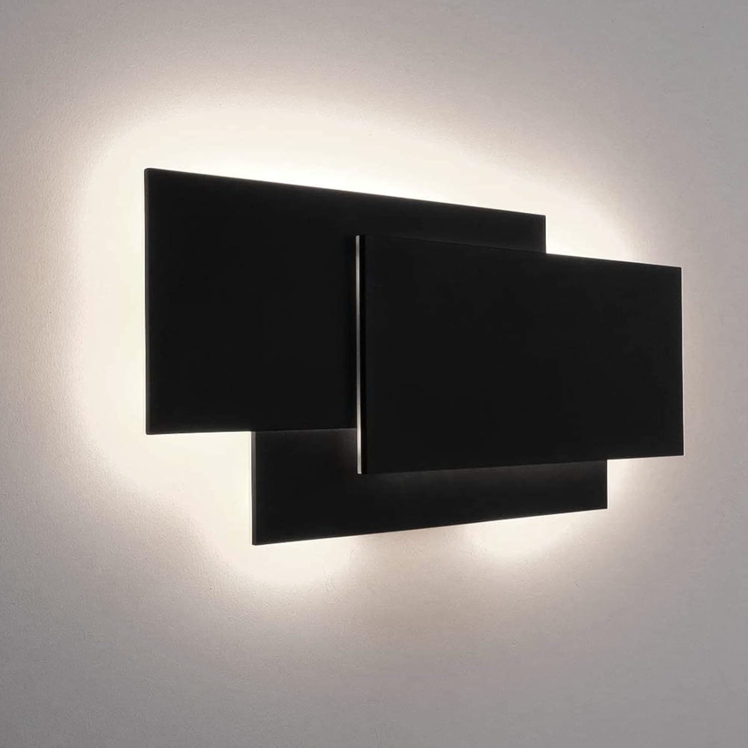 15.75”/36W LED Modern Wall Sconce Indoor Matte Black Wall Mount Light for Living Room Bedroom Staircase Hallway Natural White 4000K
