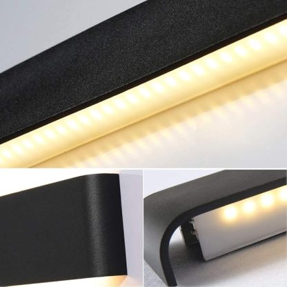 30W Bathroom Light Fixture 32.67 inch Vanity Lights Arm Length Wall Light for Bathroom Dressing Room IP44 Waterproof 3900LM Warm White Light 3000K, Black
