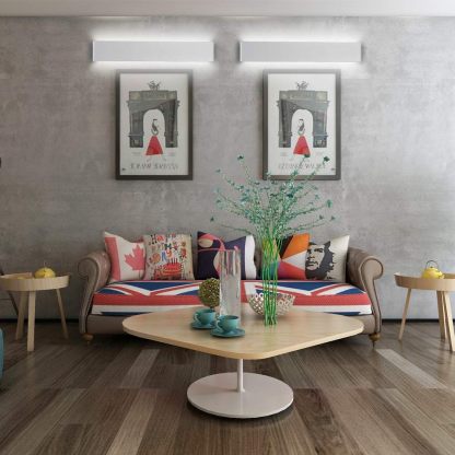 20W Bathroom Light Fixture 24 inch Natural White Light 4000K Vanity Light White Wall Sconce Light for Dressing Room IP44 Waterproof 2600LM