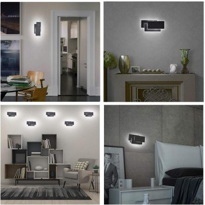 Modern Wall Sconces 24W LED Wall Mounted Light for Bedroom Living Room Hallway, Natural White 4000K