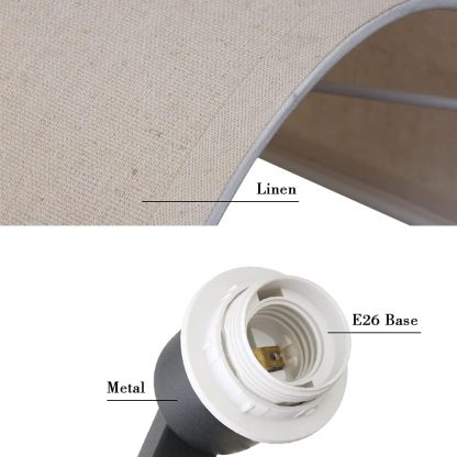 Linen Boho Vintage Wall Sconce Stairwell Fixture Light, 1-Light Vanity Indoor Hardwired Wall Mount Retro Industrial Interior Sconce