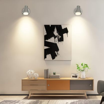 Track Lights Plug-in, Small Directional Wall Spotlight, Flush Mount Hallway Ceiling Light Fixture