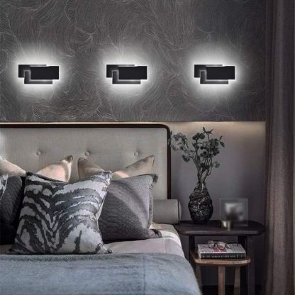 Modern Wall Sconces 24W LED Wall Mounted Light for Bedroom Living Room Hallway, Natural White 4000K