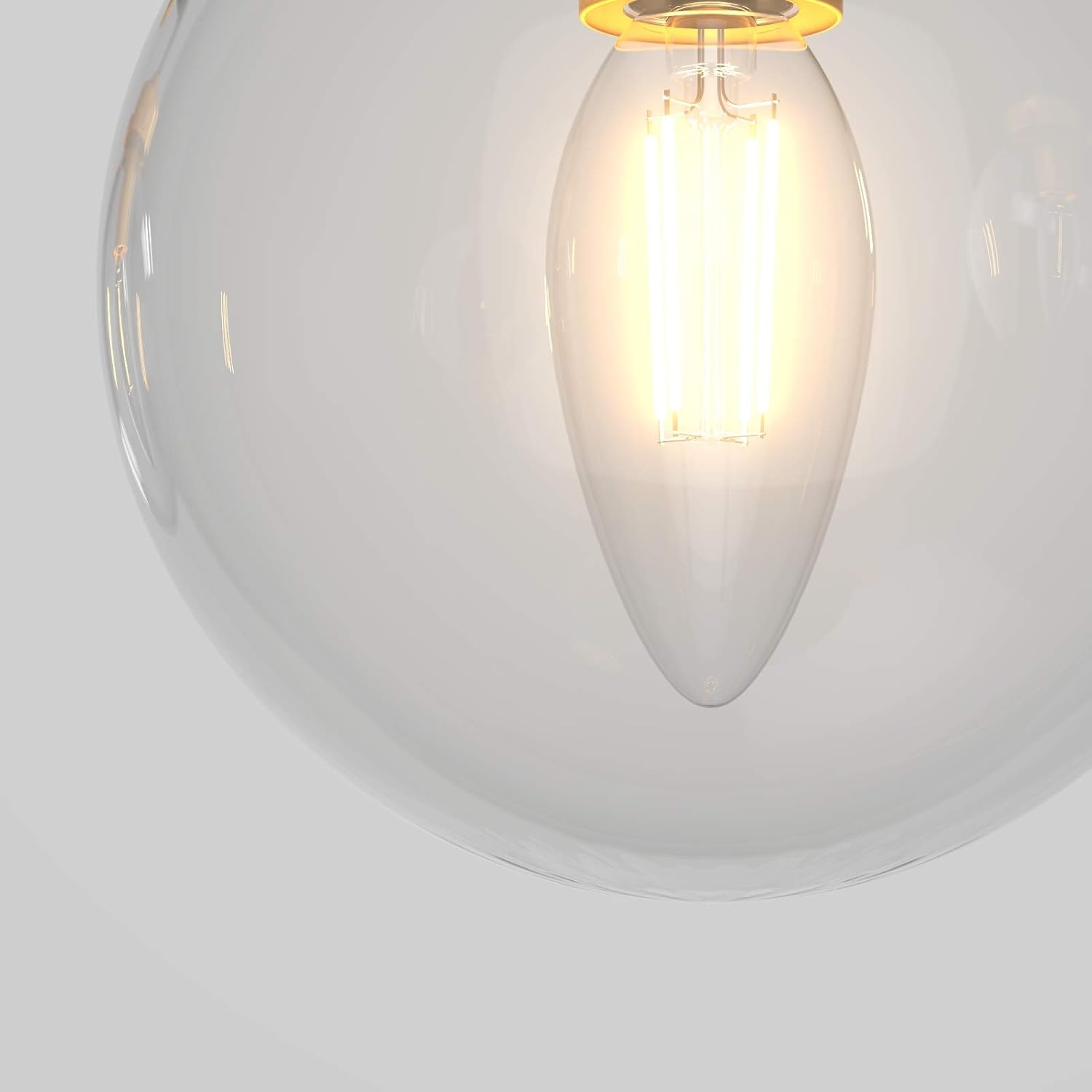 Rustic Industrial Wall Light Fixture 4-Light Clear Glass Vintage Bathroom Vanity Lights Over Mirror, Black/Golden Modern Vanity Light for Bathroom (Exclude Bulb)