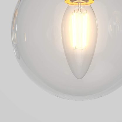 Rustic Industrial Wall Light Fixture 4-Light Clear Glass Vintage Bathroom Vanity Lights Over Mirror, Black/Golden Modern Vanity Light for Bathroom (Exclude Bulb)