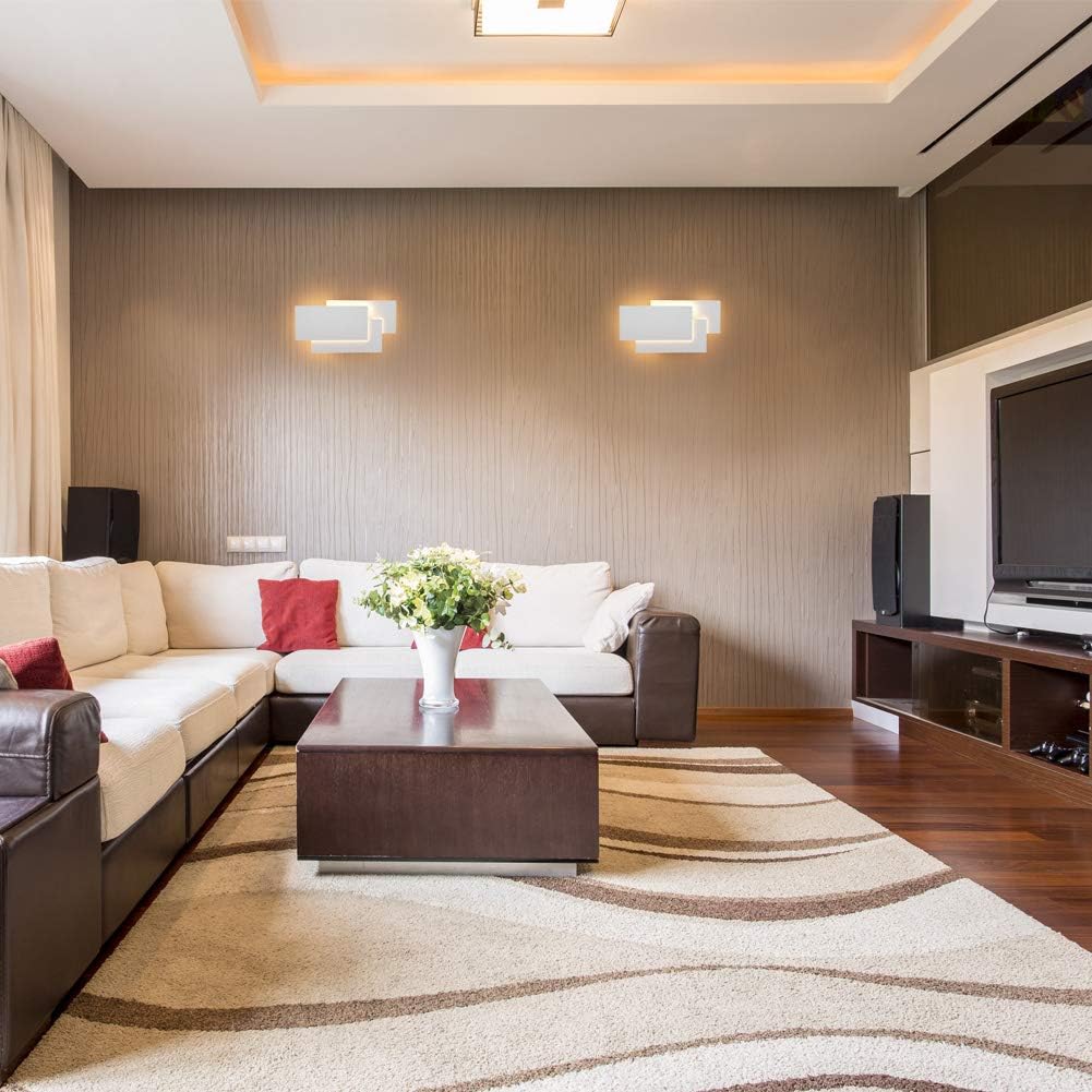 24W LED Wall Sconces Lighting Interior Modern Wall Mounted Lamp for Indoor Bedroom Hotel Light Warmwhite 3000K