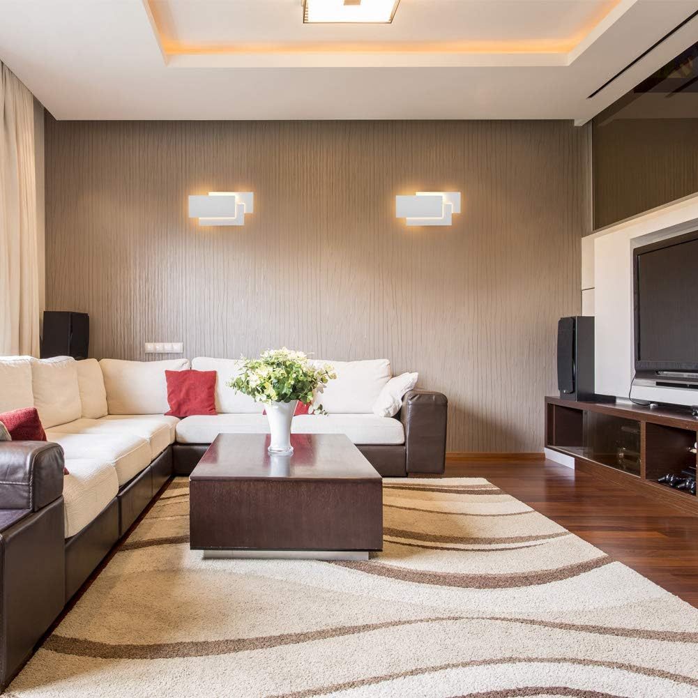 24W LED Wall Sconces Lighting Interior Modern Wall Mounted Lamp for Indoor Bedroom Hotel Light Warmwhite 3000K