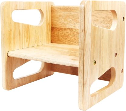 Table and Chair (12 inch) - Solid Wooden Toddler Chair/Table