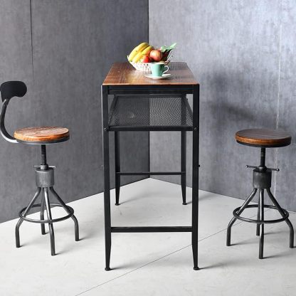 41.3inch Height Industrial Bar Table Rustic Pub Table