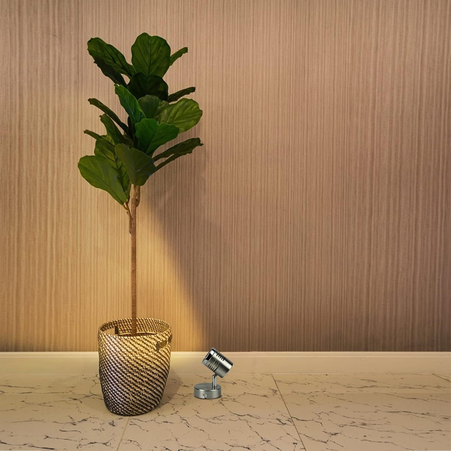 Mini Directional Wall Spot Light, Adjustable Flush Mount Ceiling Plug Track Lighting for Bedside, Hallway