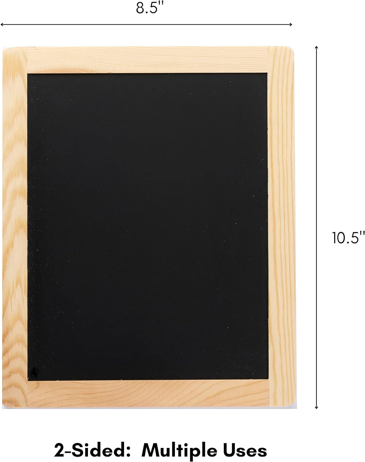 Plaid Double Sided Framed Chalkboard, 8.5"X10.5", 1 Pack