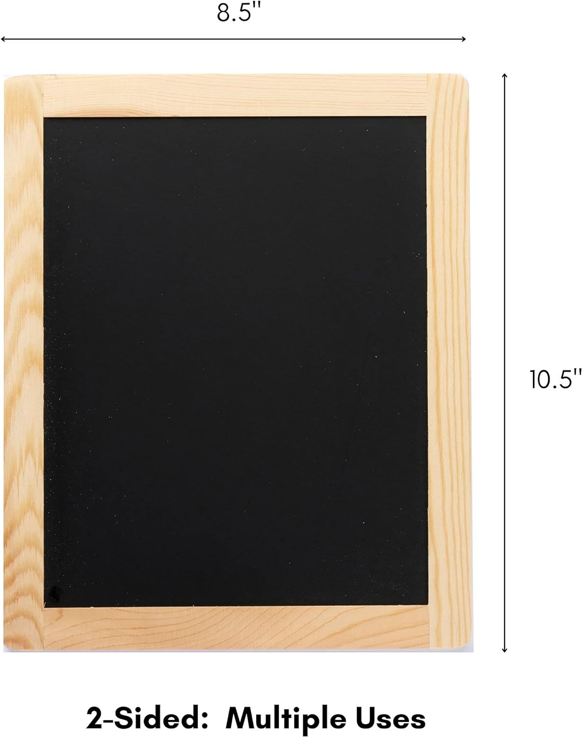 Plaid Double Sided Framed Chalkboard, 8.5"X10.5", 1 Pack
