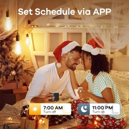 Smart Edison Bulbs, 2700K-6500K Tunable WiFi Edison Bulbs with Remote Control 2-Pack