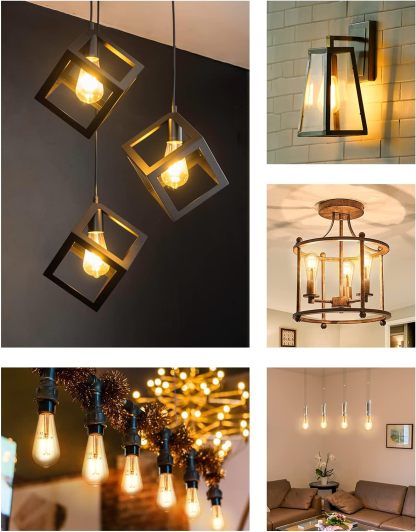 Smart Edison Bulbs, WiFi LED E26 Edison Bulbs, Dimmable ST64 Vintage Filament Light Bulb 2 Pack