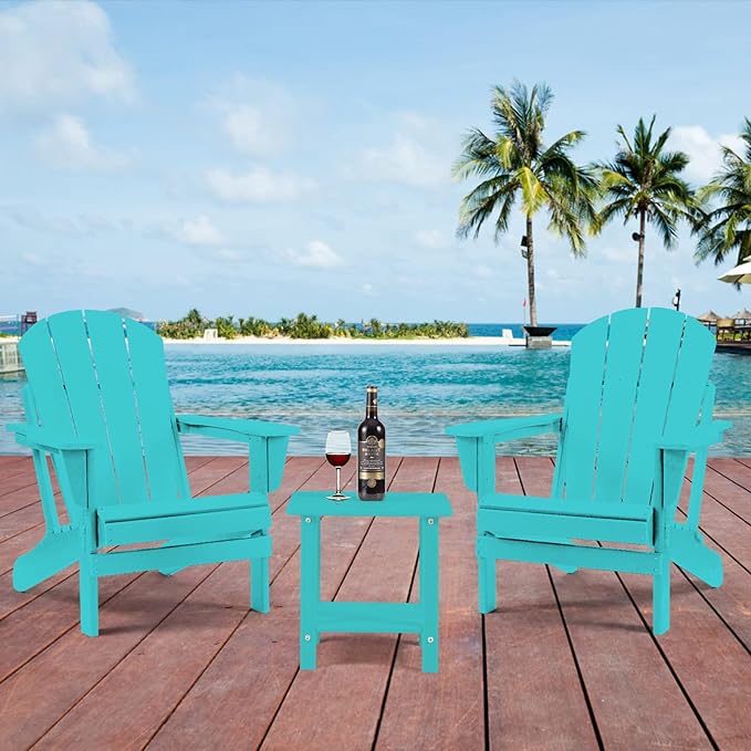 Adirondack Outdoor Side Table, 2-Tier Sturdy Patio End Table