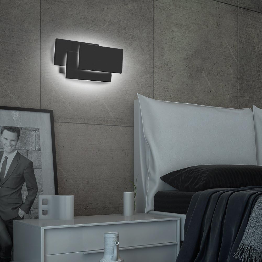 Modern Wall Sconces 24W LED Wall Mounted Light for Bedroom Living Room Hallway, Natural White 4000K