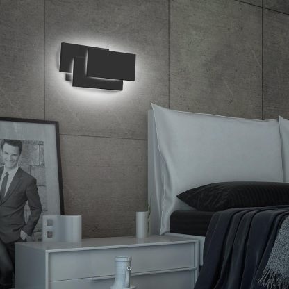 Modern Wall Sconces 24W LED Wall Mounted Light for Bedroom Living Room Hallway, Natural White 4000K