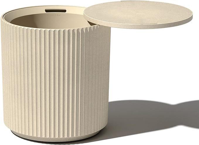 Outdoor Cooler Side Table - 2 in 1 - Designed for use as Outdoor Side Table