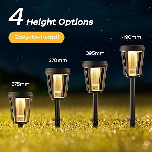 Solar Pathway Lights 2 Pack, Christmas Decorations, Bright LED Solar Lights Waterproof