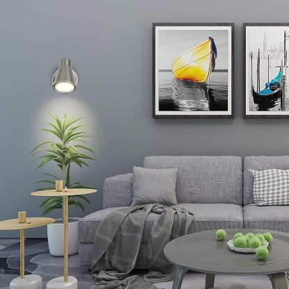 Track Lights Plug-in, Small Directional Wall Spotlight, Flush Mount Hallway Ceiling Light Fixture