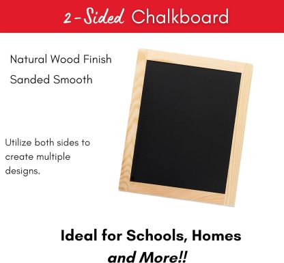 Plaid Double Sided Framed Chalkboard, 8.5"X10.5", 1 Pack